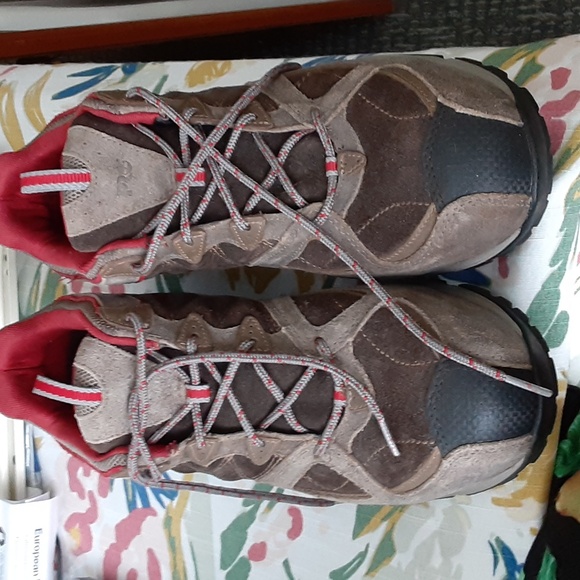 Timberland PRO Brown and Red Ankle SteelToe Boots NWOT SIZE11W - Picture 1 of 10